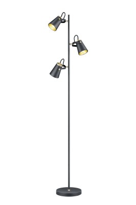 LAMPA PODŁOGOWA EDWARD CZARNY/ZŁOTY 408800332