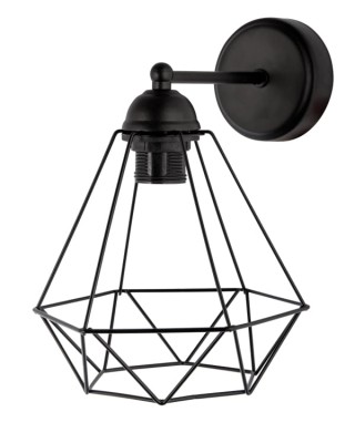 Kinkiet K-1201/1 DIAMENT CZARNY