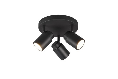 PLAFON/SPOT ŁAZIENKOWY ANGELO 3 IP44 CZARNY 880430332