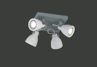 SPOT/PLAFON CONCRETE 4 SZARY BETON 802530478