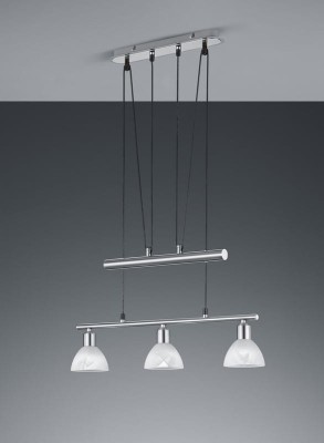 LAMPA WISZĄCA LEVISTO 3 LED E14 NIKIEL MAT 371010307