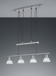 LAMPA WISZĄCA LEVISTO 4 LED E14 NIKIEL MAT 371010407