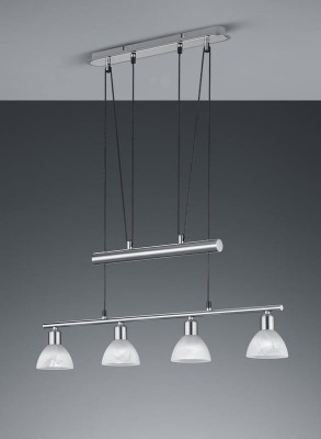 LAMPA WISZĄCA LEVISTO 4 LED E14 NIKIEL MAT 371010407