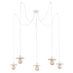 Lampa wisząca FARO 5pł Bia