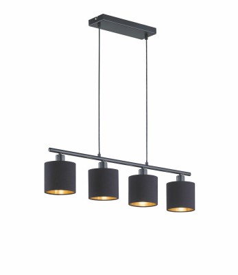 LAMPA WISZĄCA TOMMY 4 CZARNY R30334079