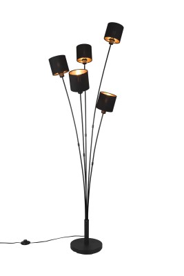 LAMPA PODŁOGOWA TOMMY 5 CZARNY R46335979
