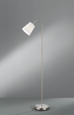 LAMPA PODŁOGOWA WINDU 1 NIKIEL MAT/BIAŁY R40151001