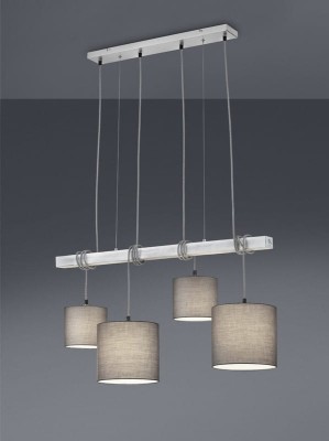 LAMPA WISZĄCA PADME 4 NIKIEL MAT/SZARY R30364007