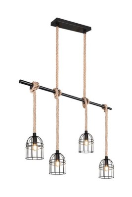 LAMPA WISZĄCA WODAN 4 CZARNY R30444032
