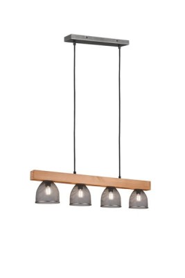 LAMPA WISZĄCA CESTINO 4 ANTYCZNY NIKIEL/DREWNO R30704067