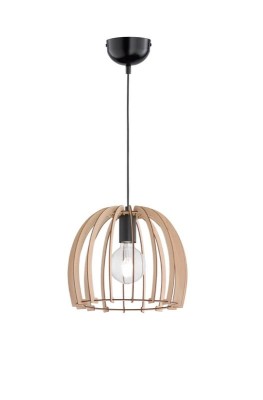 LAMPA WISZĄCA WOOD 30 CZARNY/NATURALNE DREWNO R30253030