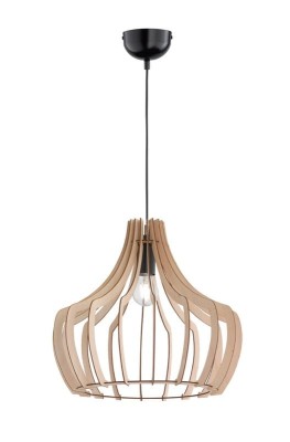 LAMPA WISZĄCA WOOD CZARNY/NATURALNE DREWNO R30253830