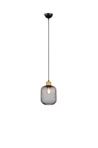 LAMPA WISZĄCA CALIMERO 18 CZARNY/NATURALNE DREWNO R30561032