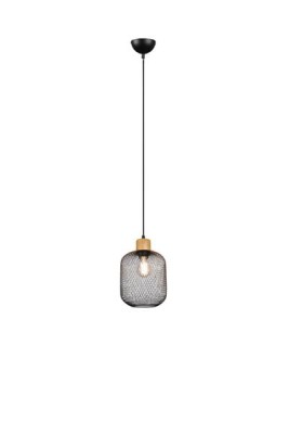LAMPA WISZĄCA CALIMERO 18 CZARNY/NATURALNE DREWNO R30561032