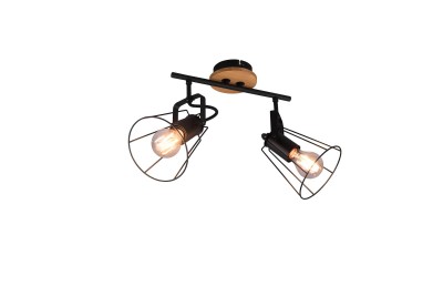 SPOT/LISTWA JAIPUR 2 CZARNY/NATURALNE DREWNO R80612032
