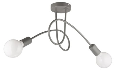 Plafon W-LOOP/2 SZARY