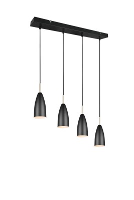 LAMPA WISZĄCA FARIN 4 CZARNY/ZŁOTY R30694032