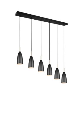 LAMPA WISZĄCA FARIN 6 CZARNY/ZŁOTY R30696032