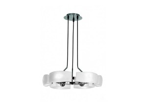 LAMPA WISZĄCA FIONA 6 BIAŁY/CHROM AZ0123