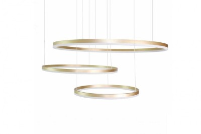 LAMPA WISZĄCA HALO LED 100+80+60 ZŁOTY AZ4708