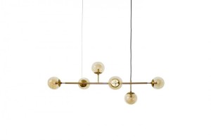 LAMPA WISZĄCA HELIOS 6 ZŁOTY AZ4699