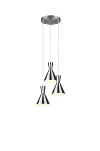 LAMPA WISZĄCA ENZO 3 NIKIEL MAT R30783907