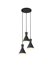LAMPA WISZĄCA ENZO 3 CZARNY MAT R30783932