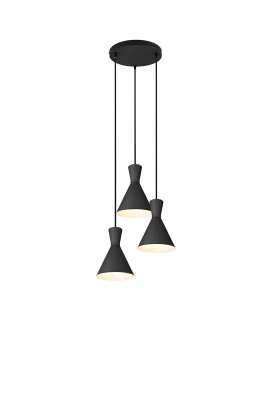 LAMPA WISZĄCA ENZO 3 CZARNY MAT R30783932