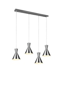LAMPA WISZĄCA ENZO 4 NIKIEL MAT R30784007