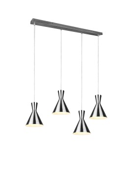 LAMPA WISZĄCA ENZO 4 NIKIEL MAT R30784007