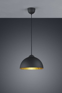 LAMPA WISZĄCA JIMMY CZARNY/ZŁOTY R30121002