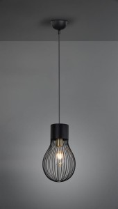 LAMPA WISZĄCA DAVE CZARNY R30221032