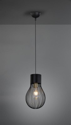 LAMPA WISZĄCA DAVE CZARNY R30221032