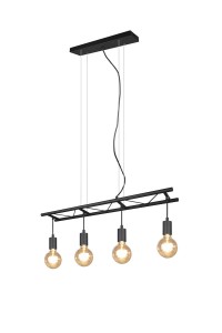 LAMPA WISZĄCA LADDER 4 CZARNY R30644002
