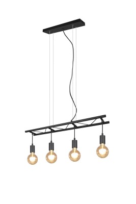LAMPA WISZĄCA LADDER 4 CZARNY R30644002