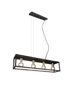 LAMPA WISZĄCA VITO 4 CZARNY R30194032