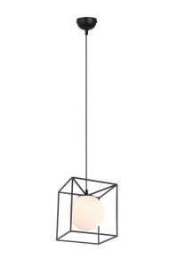 LAMPA WISZĄCA GABBIA 1 CZARNY/BIAŁY R30401032
