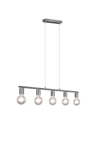 LAMPA WISZĄCA VANNES 5 NIKIEL MAT R30185007