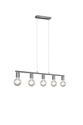 LAMPA WISZĄCA VANNES 5 NIKIEL MAT R30185007