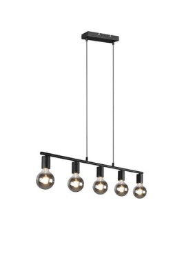 LAMPA WISZĄCA VANNES 5 CZARNY MAT R30185032