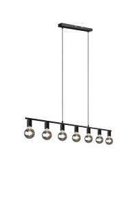 LAMPA WISZĄCA VANNES 7 CZARNY MAT R30187032