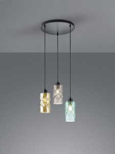 LAMPA WISZĄCA SWIRL 3 CZARNY R30533917