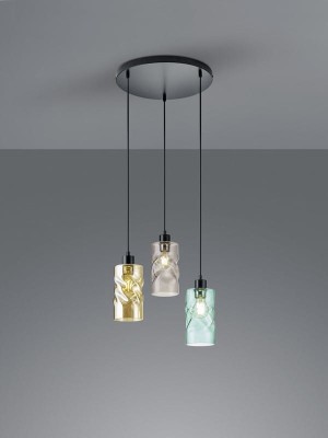 LAMPA WISZĄCA SWIRL 3 CZARNY R30533917
