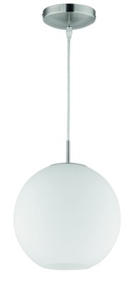 LAMPA WISZĄCA MOON 25 NIKIEL MAT/BIAŁY R30152507