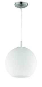 LAMPA WISZĄCA MOON 30 NIKIEL MAT/BIAŁY R30153007