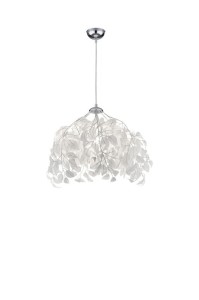 LAMPA WISZĄCA LEAVY 1 CHROM/BIAŁY R10461901