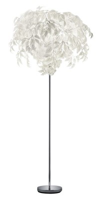 LAMPA PODŁOGOWA LEAVY CHROM/BIAŁY R40463001