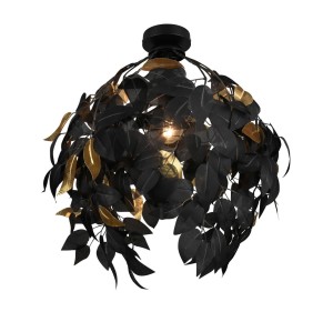 LAMPA SUFITOWA/PLAFON LEAVY 1 CZARNY R60461032
