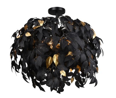 LAMPA SUFITOWA/PLAFON LEAVY 3 CZARNY R60463032