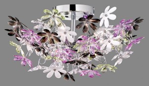 LAMPA SUFITOWA/PLAFON FLOWER 4 CHROM R60014017